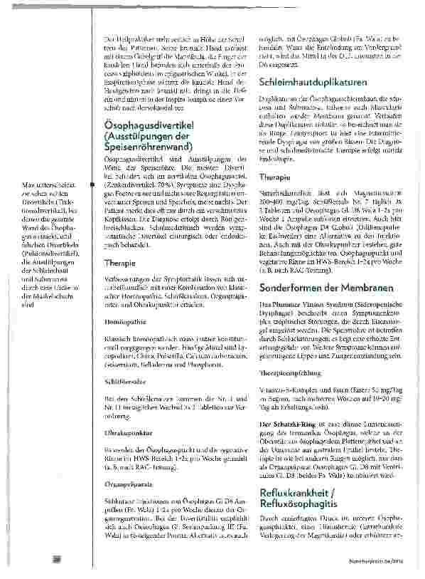 Vorschauseite 3: Osophagus Pathologie und Therapiemöglichkeiten