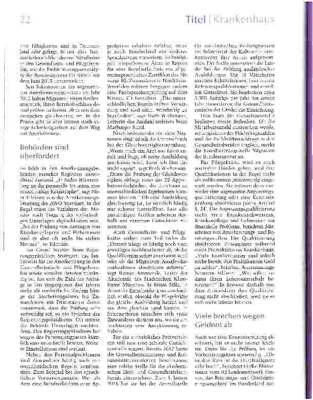 Vorschauseite 2: Mehr Anerkennung bitte