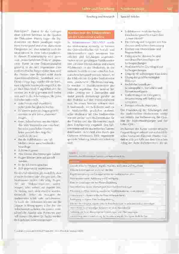 Vorschauseite 4: Ethik (k)ein Thema in der notfallund intensivmedizinischen Ausbildung von Medizinstudierenden?