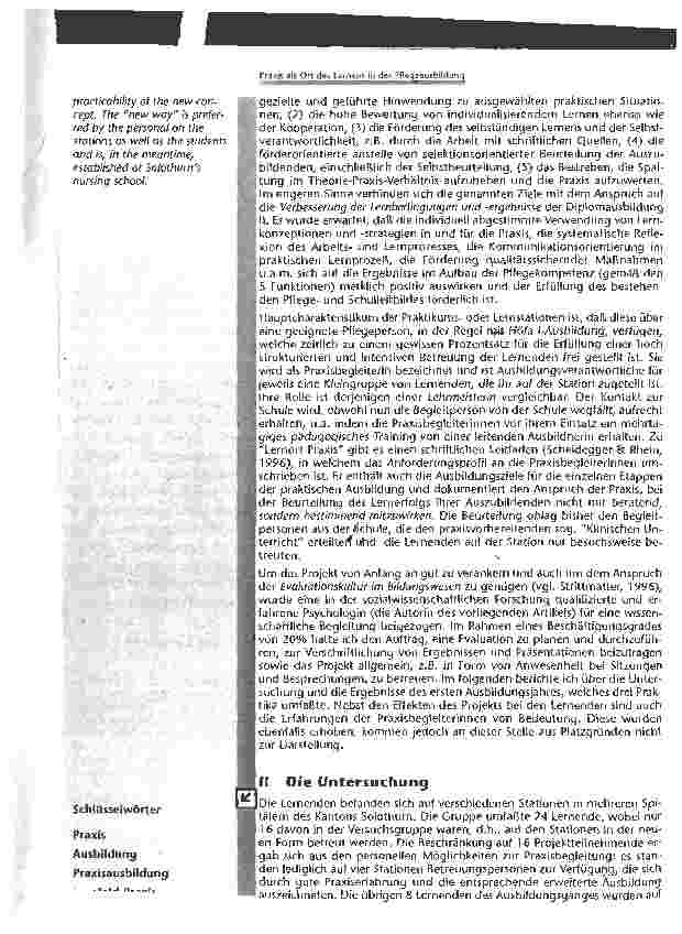 Vorschauseite 2: Praxis als Ort des Lernens in der Pflegeausbildung
