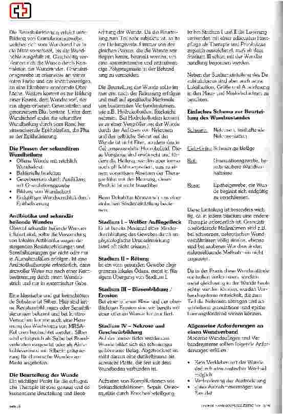 Vorschauseite 2: Möglichkeiten in der modernen Wundbehandlung