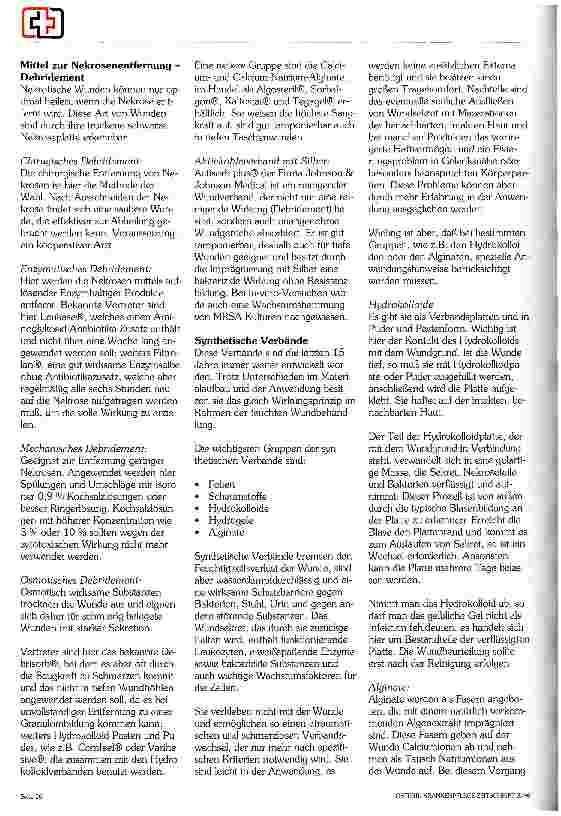 Vorschauseite 4: Möglichkeiten in der modernen Wundbehandlung