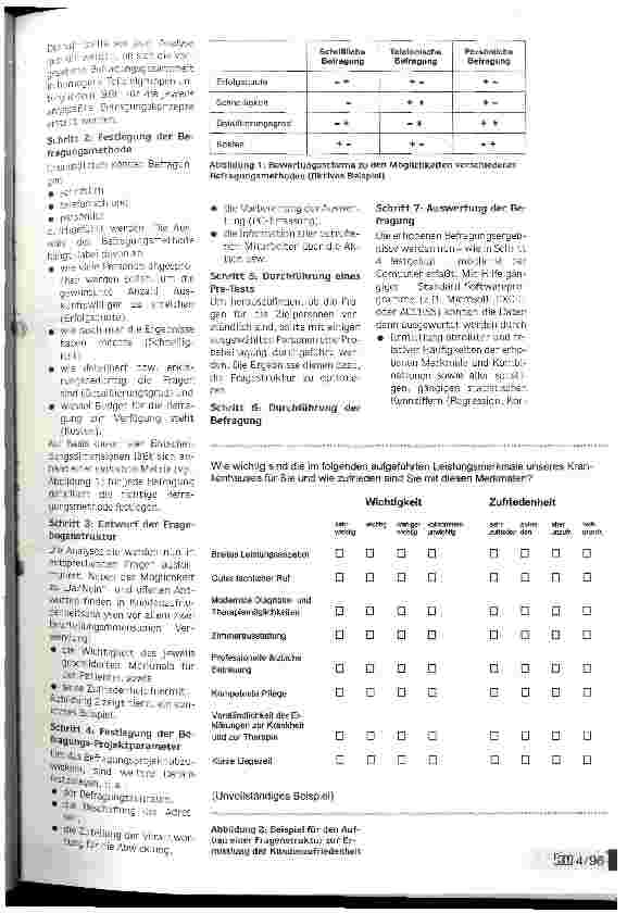 Vorschauseite 2: Die Kundenzufriedenheitsanalyse als Baustein der Krankenhaus-Kommunikations-Strategie Mehr Erfolg durch gezielte Marktforschung