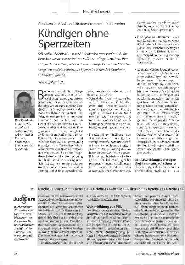 Vorschauseite 1: Kündigen ohne Sperrzeiten