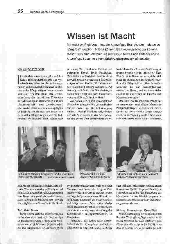 Vorschauseite 1: Wissen ist Macht