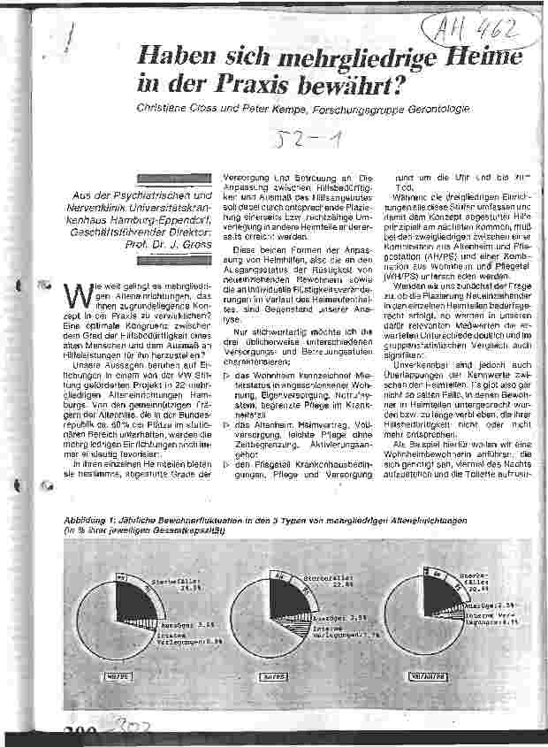 Vorschauseite 1: Haben sich mehrgliedrige Heime in der Praxis bewährt?