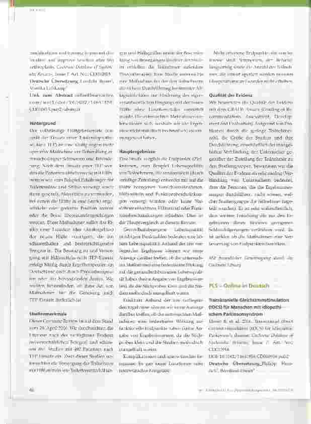 Vorschauseite 3: Cochrane-Update 9_2016