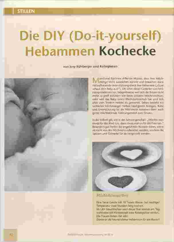 Vorschauseite 1: Die DIY (Do-it-yourself) Hebammen Kochecke