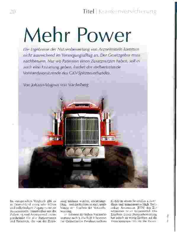 Vorschauseite 1: Mehr Power