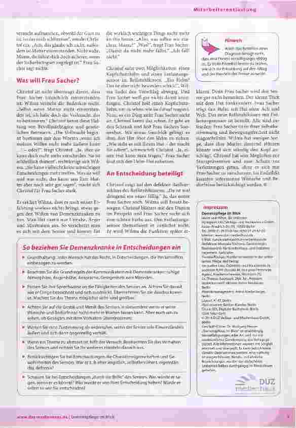Vorschauseite 2: So respektieren Sie den Willen von Demenzkranken