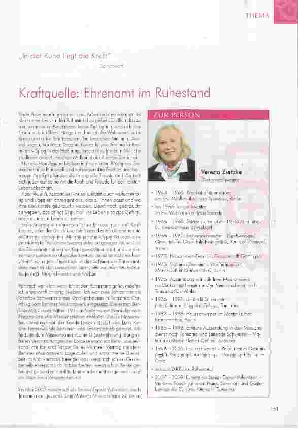 Vorschauseite 1: Kraftquelle: Ehrenamt im Ruhestand