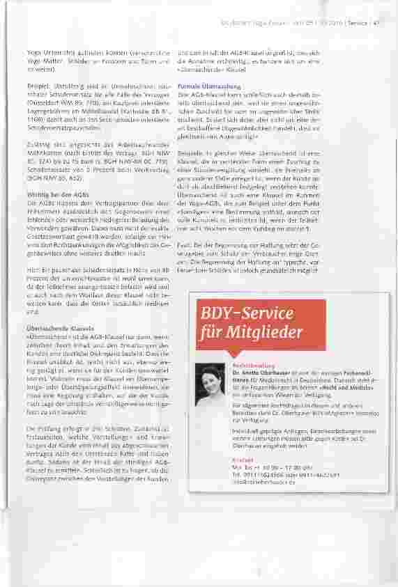 Vorschauseite 4: Möglichkeiten des Haftungsausschlusses und seine Grenzen