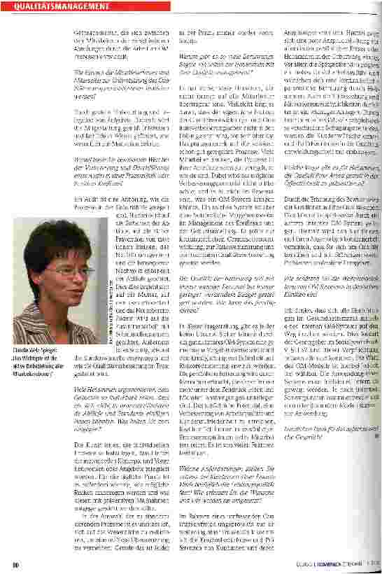 Vorschauseite 2: Mitgestaltung ist der Weg