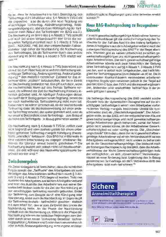 Vorschauseite 3: Tarif austritt, Tarif Bindung und Tarif konkurrenz -tarif rechtliche Aspekte im kommunalen Krankenhaus