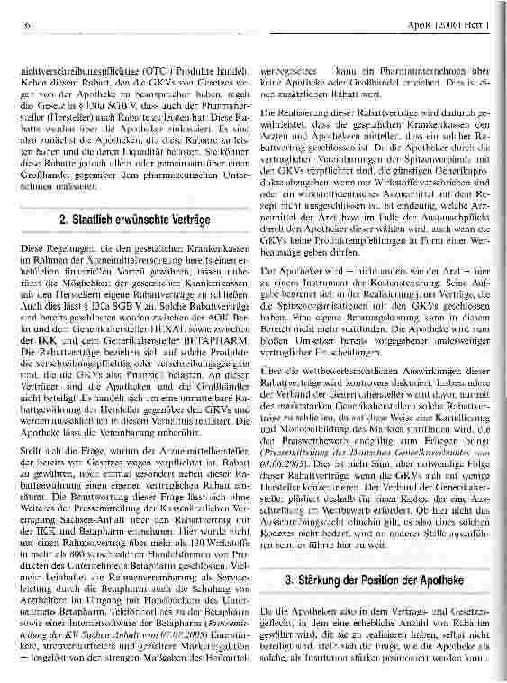 Vorschauseite 2: Die Apotheke zwischen Gesetzlicher Krankenkasse und Arzneimittelhersteller