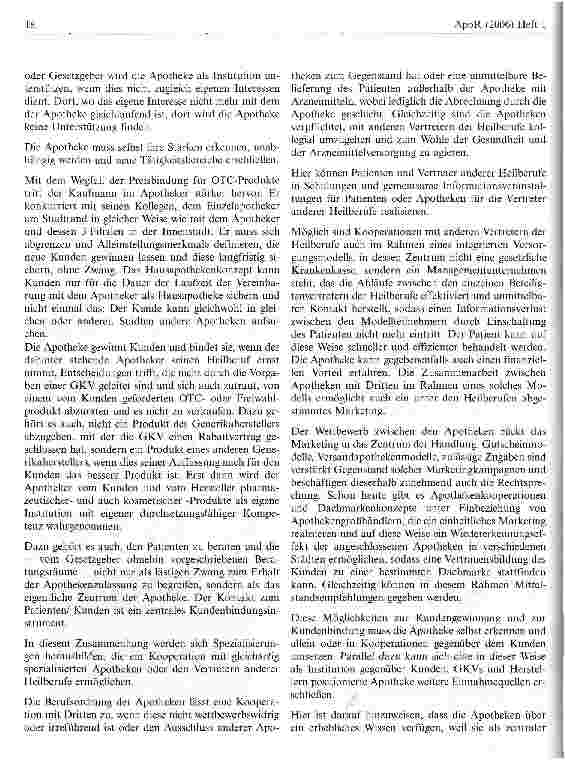 Vorschauseite 4: Die Apotheke zwischen Gesetzlicher Krankenkasse und Arzneimittelhersteller