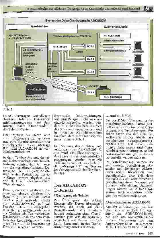 Vorschauseite 2: Automatische Bestelldatenübertragung in Krankenhausapotheke und Einkauf