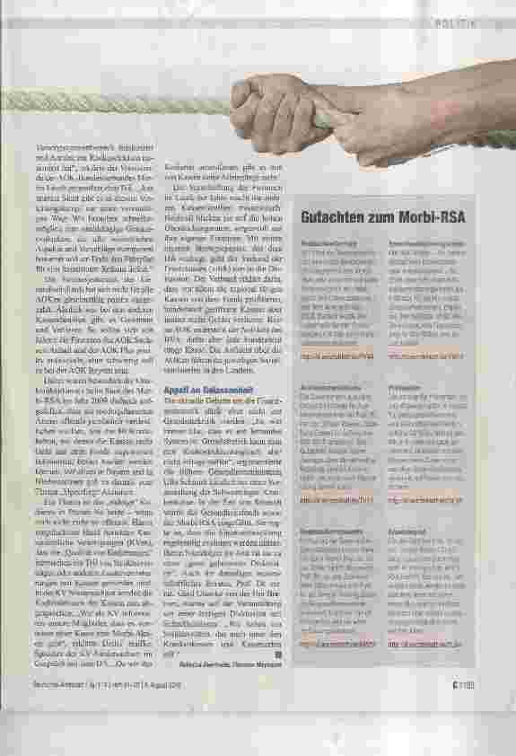 Vorschauseite 3: Tauziehen um Kassenfinanzen