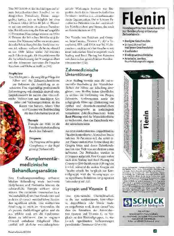 Vorschauseite 2: Chronische Parodontitis als kardialer Risikofaktor