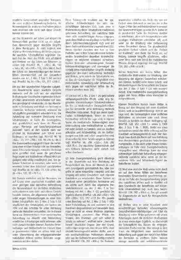 Vorschauseite 4: Zur Zwangsbehandlung § 1906 BGB Schlagworte: Ambulante Zwangsbehandlung