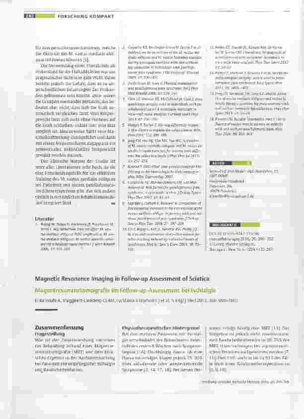 Vorschauseite 3: Aktivität des M. vastus medialis obliquus und M. vastus lateralis während einer beidbeinigen halben Kniebeuge mit oder ohne Hüftadduktion bei Patienten mit patellofemoralem Schmer…