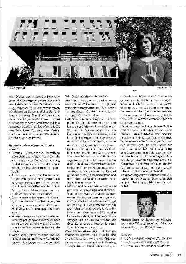 Vorschauseite 2: Wenn Organisationen lügen