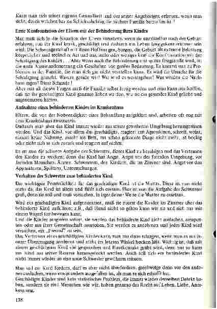 Vorschauseite 2: Das behinderte Kind im Krankenhaus
