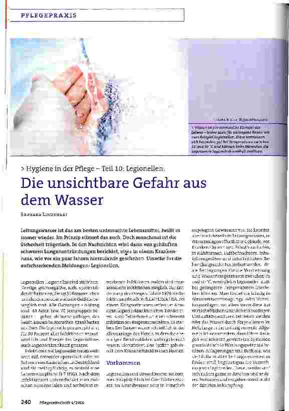 Vorschauseite 1: Die unsichtbare Gefahr aus dem Wasser