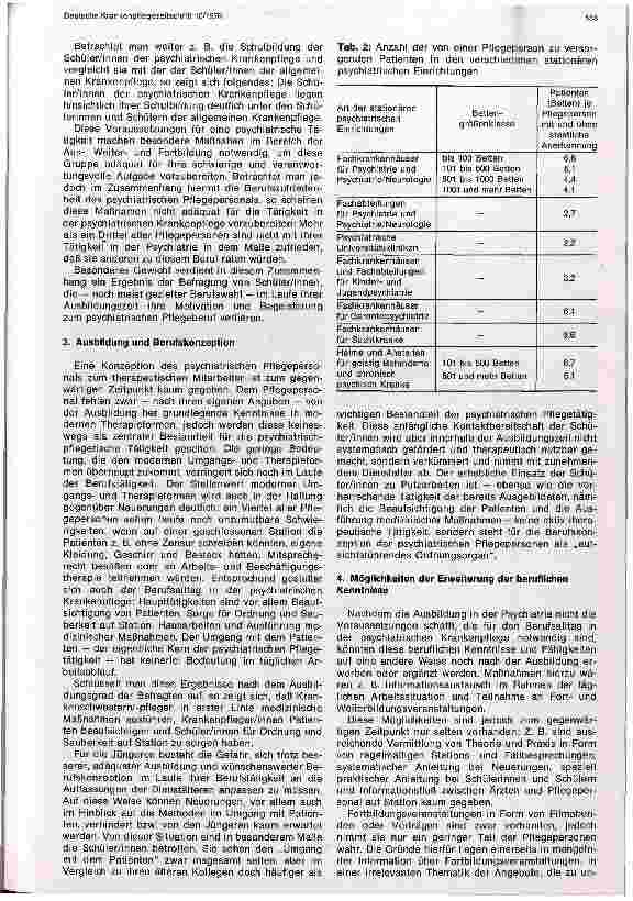Vorschauseite 3: Zum Bericht über die Lage der Psychiatrie in der Bundesrebuplik Deutschland