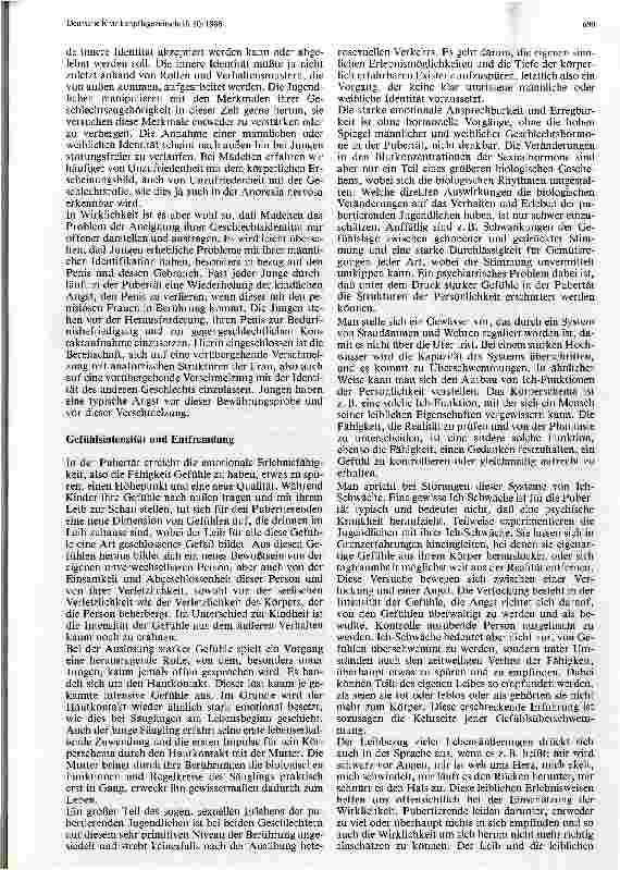 Vorschauseite 5: Pubertät und Adoleszenz Leibliche und soziale Aspekte eines veränderten Selbsterlebens in der Pubertät