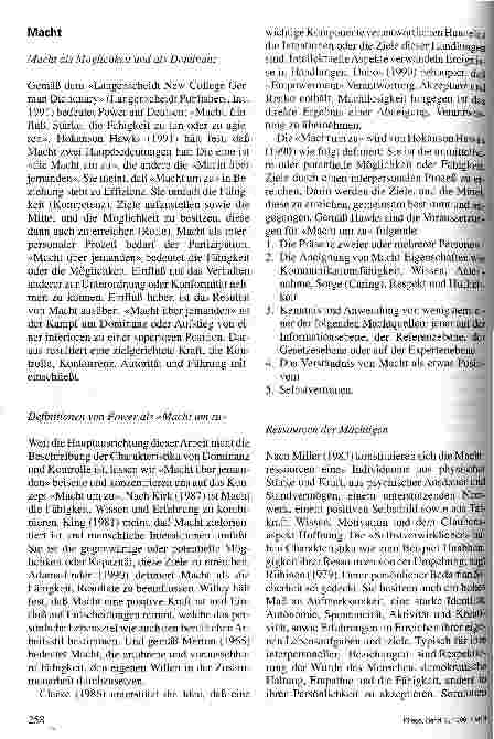 Vorschauseite 2: Macht oder das Fehlen von Macht in der Pflege