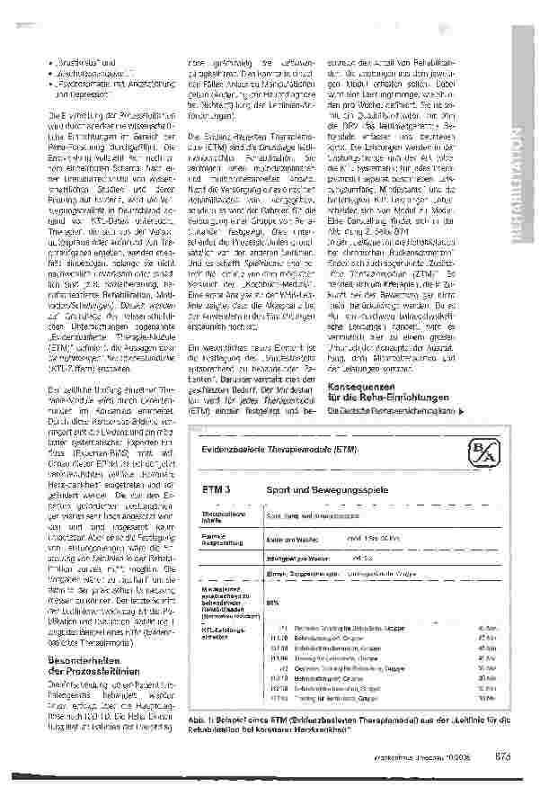 Vorschauseite 2: Prozessleitlinien und ihre Konsequenzen für die Reha