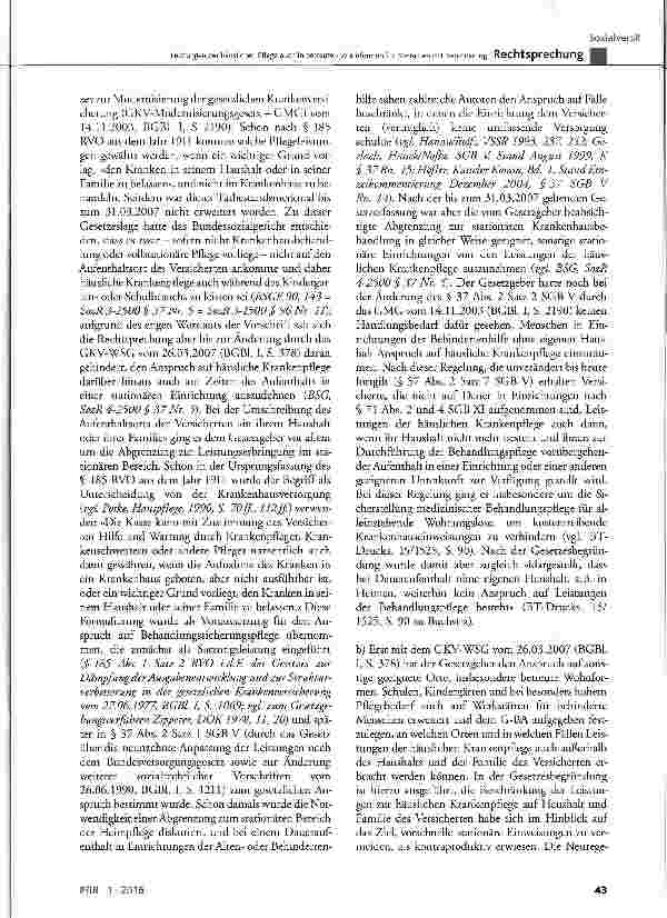 Vorschauseite 4: Leistungen der häuslichen Pflege auch in betreuten Wohnformen für Menschen mit Behinderung