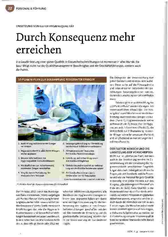 Vorschauseite 1: Durch Konsequenz mehr erreichen