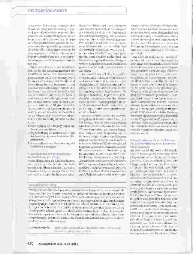 Vorschauseite 3: Kompetenzorientierte Anleitung in der Altenpflege