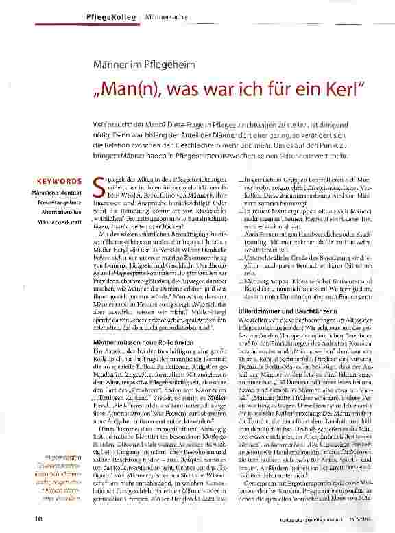 Vorschauseite 1: Man(n), was war ich für ein Kerl