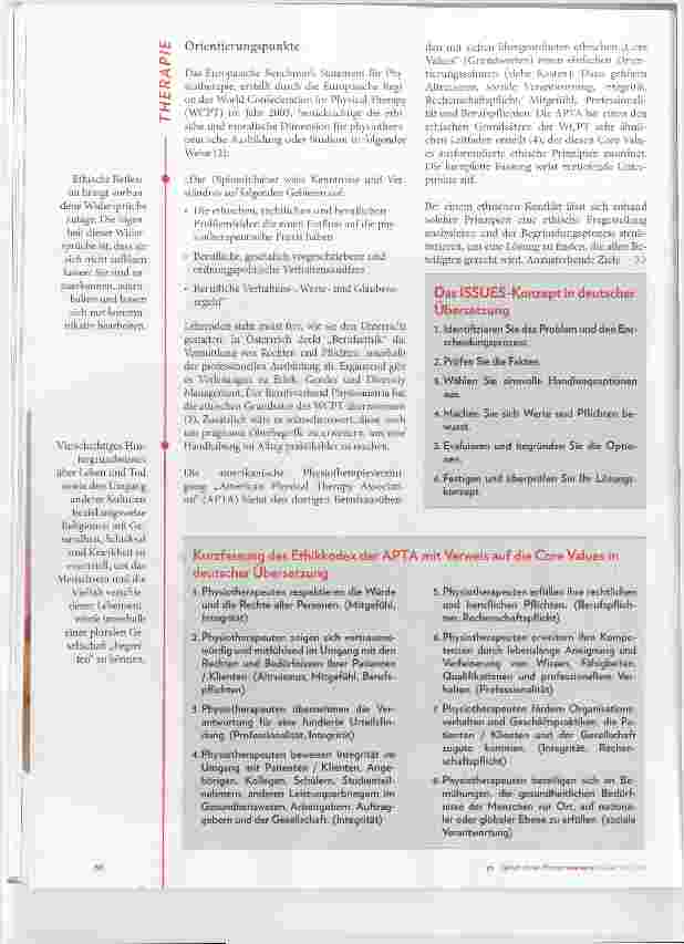 Vorschauseite 2: Ethical Reasoning in der Physiotherapie