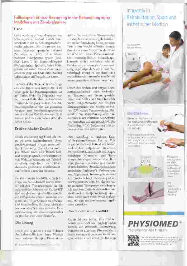 Vorschauseite 3: Ethical Reasoning in der Physiotherapie