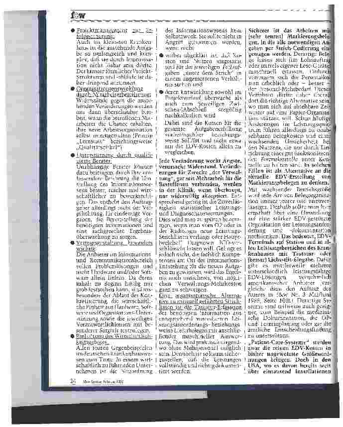 Vorschauseite 6: Betriebliche Aufzeichnungen und neue BPflV 4. Teil: Folgerungen für Organisation und Datenverarbeitung