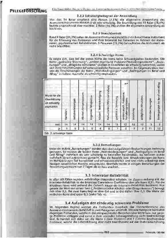 Vorschauseite 5: Deutsche Version des Assessmentinstruments Health of the Nation Outcome Scales (HoNOS-P)
