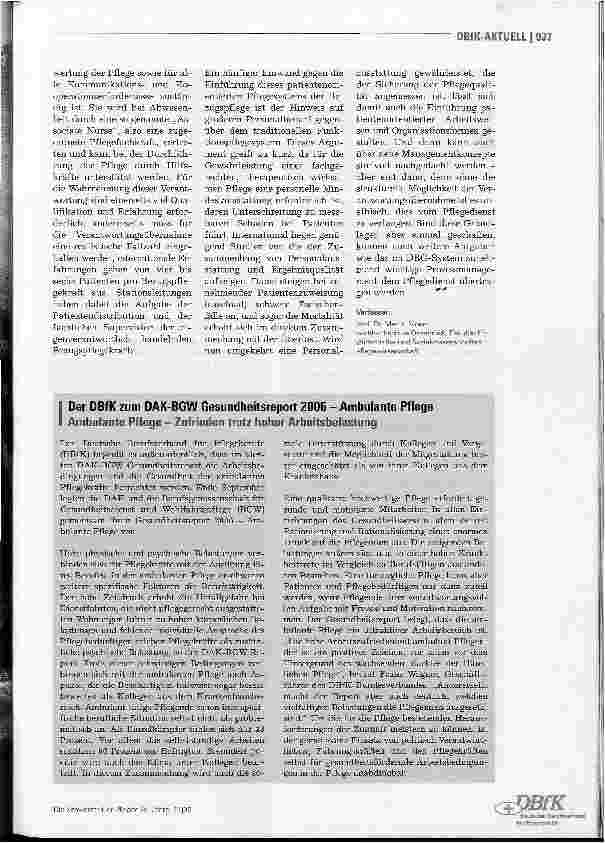 Vorschauseite 3: Berufspolitik - Lean-Management im Pflegedienst: Entwicklungsoder Sparkonzepte?