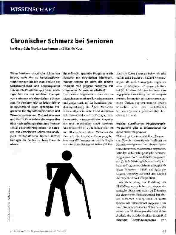 Vorschauseite 1: Chronischer Schmerz bei Senioren
