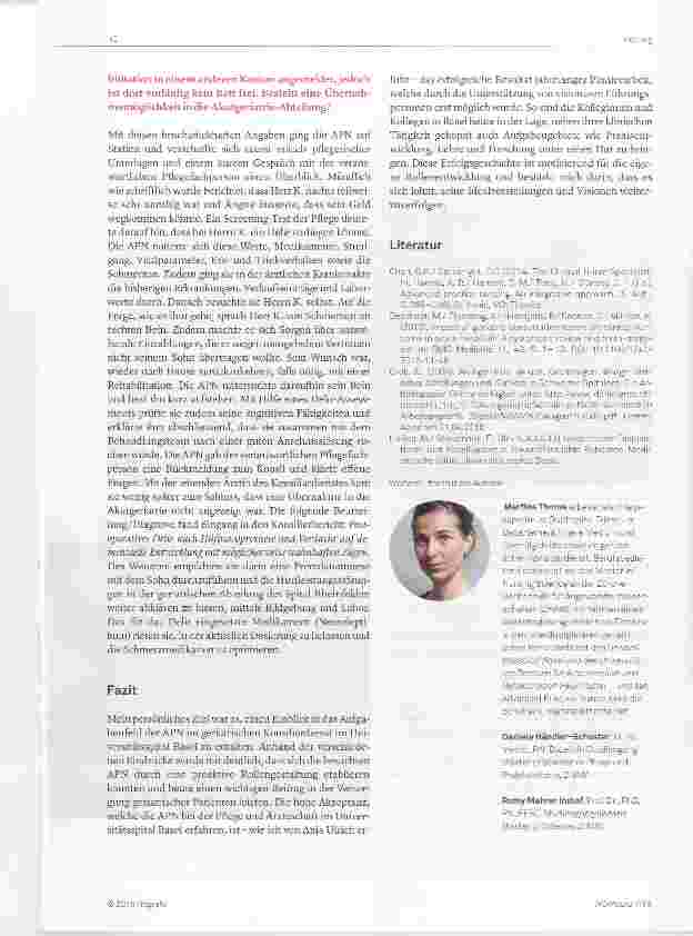 Vorschauseite 4: Die Advanced Practice Nurse (APN) in einem geriatrischen Konsiliardienst