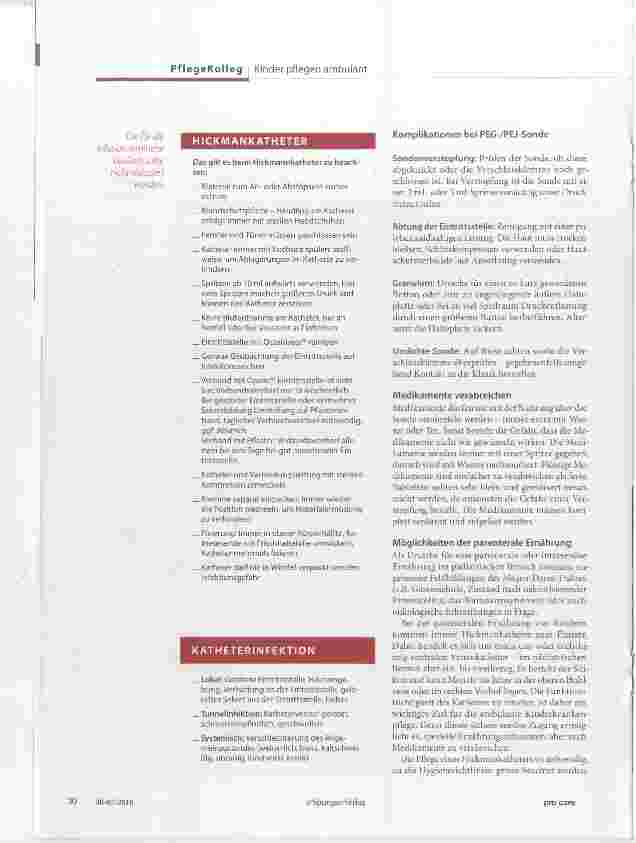 Vorschauseite 3: Entérale und parenterale Ernährung Kindliche Ernährungstherapie in der Häuslichkeit