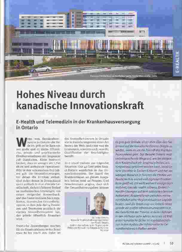 Vorschauseite 1: Hohes Niveau durch kanadische Innovationskraft