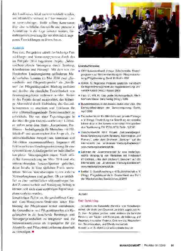 Vorschauseite 4: Netzwerkarbeit im Pflegestützpunkt