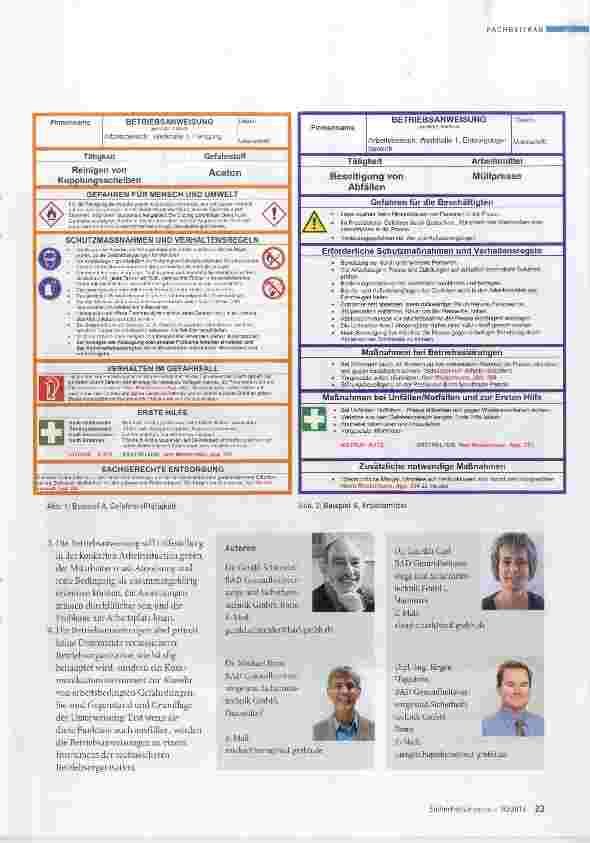 Vorschauseite 4: Betriebsanweisungen korrekt erstellen