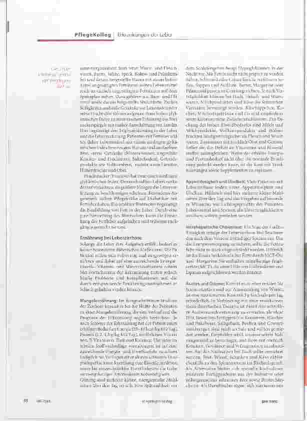 Vorschauseite 2: Richtig ernährt bei Lebererkrankungen