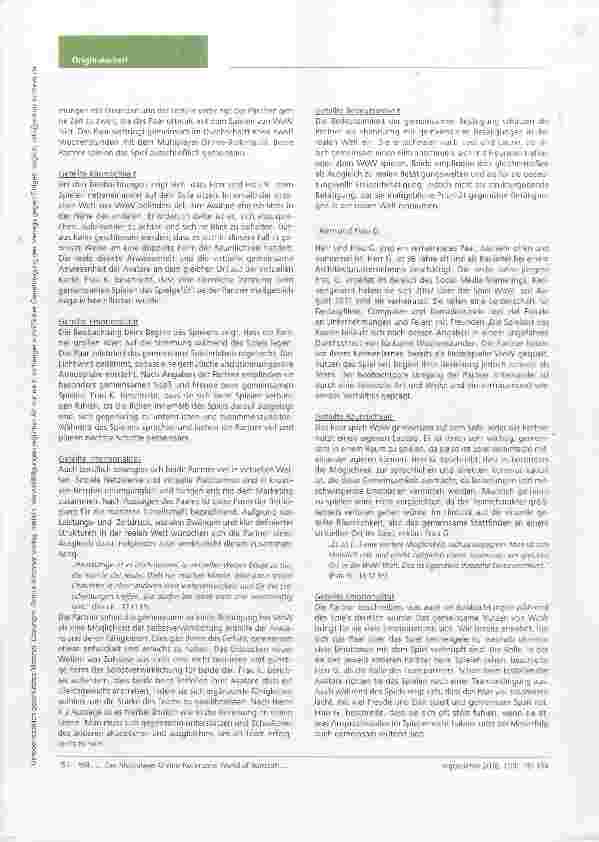 Vorschauseite 4: Das Multiplayer-Online-Rollenspiel World of Warcraft als eine moderne Co-Occupation Eine qualitative Untersuchung virtueller Betätigungswelten von Paaren