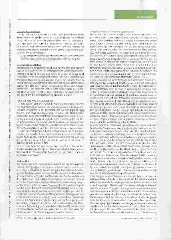 Vorschauseite 5: Das Multiplayer-Online-Rollenspiel World of Warcraft als eine moderne Co-Occupation Eine qualitative Untersuchung virtueller Betätigungswelten von Paaren